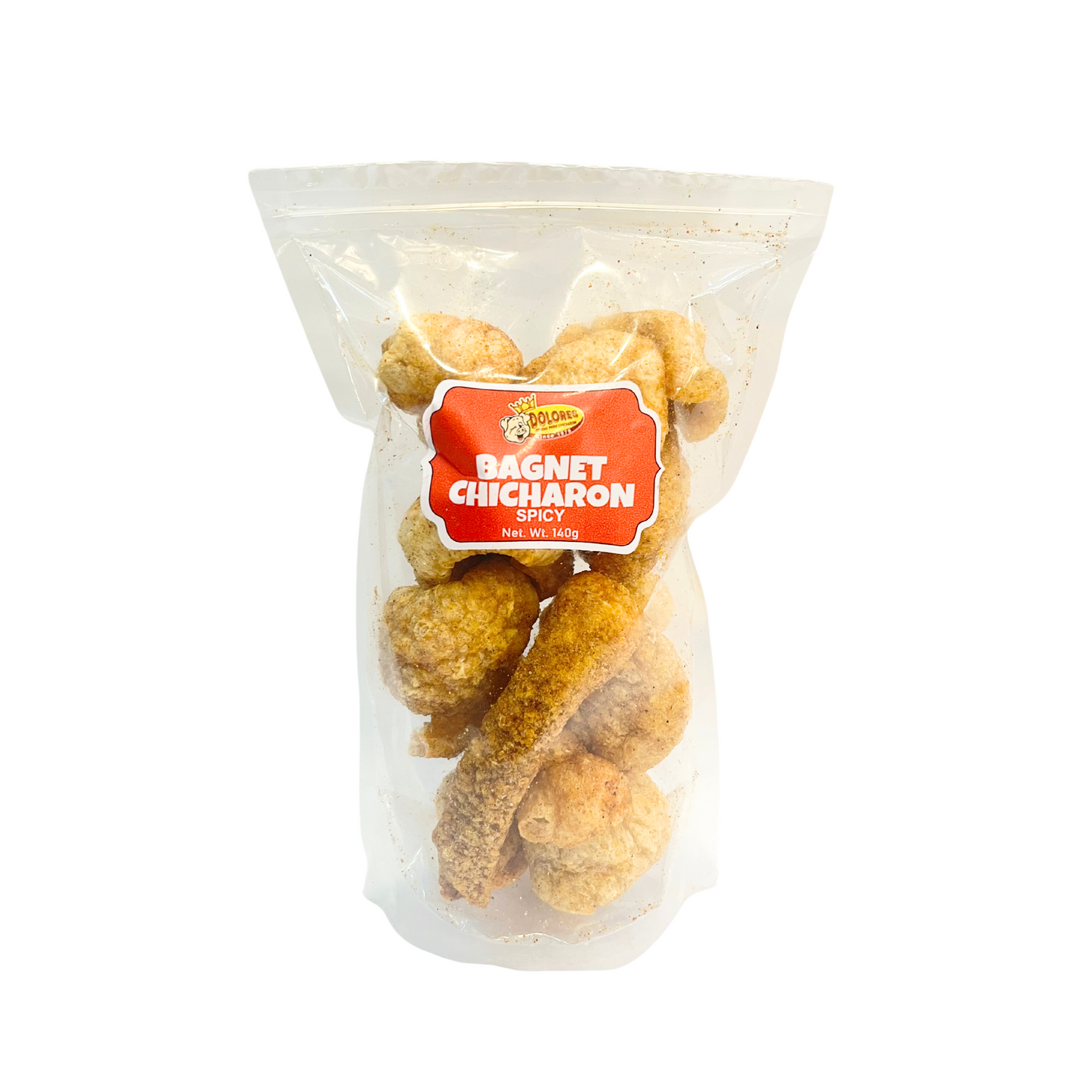 DOLORES BAGNET CHICHARON 140G SPICY