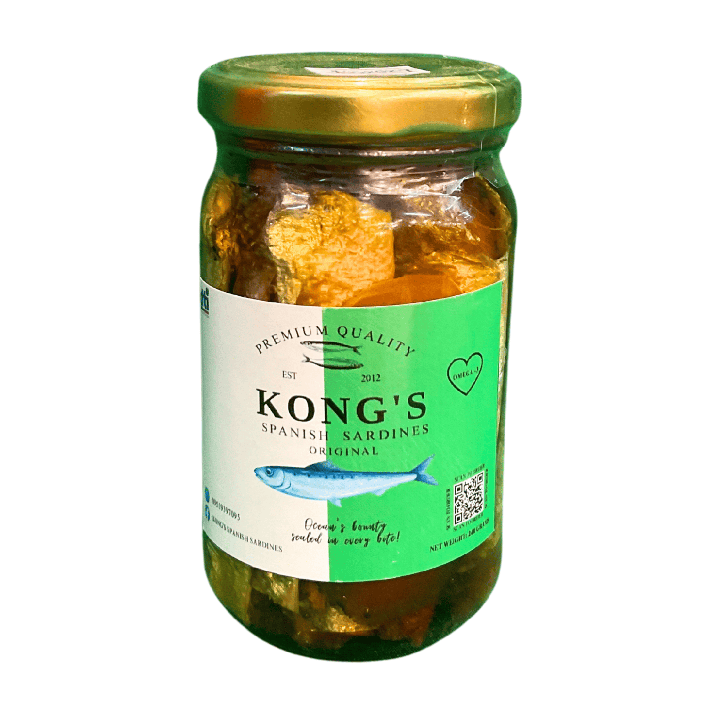 KONG'S SPANISH SARDINES ORIGINAL 240G