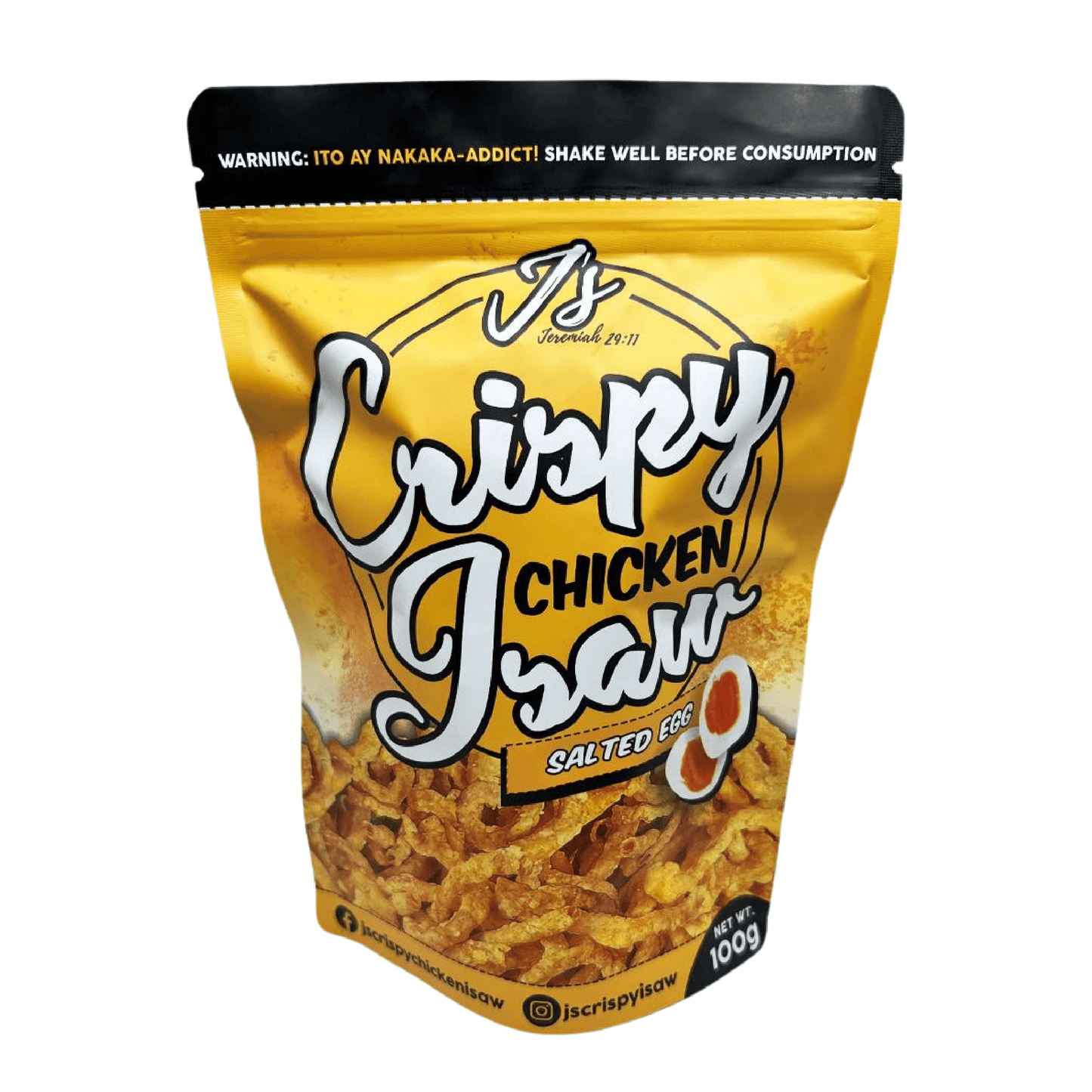 JS CRISPY CHICKEN ISAW SALTED EGG FLAVOR 100G